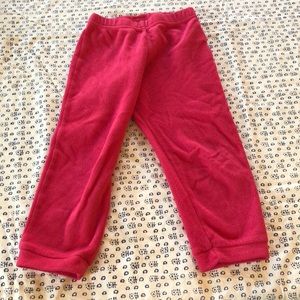 Pink fleece Patagonia pants